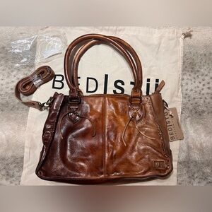 Bed Stu Brown Leather Crossbody Bag